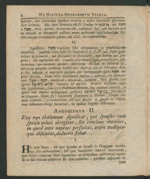 Aphorismus II.