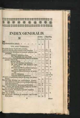 Index Generalis.