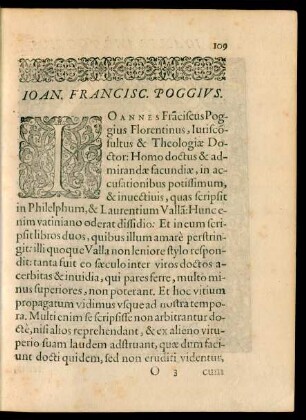 Ioan. Francisc. Poggius.