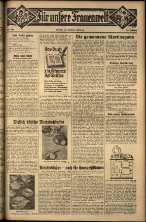 Dritte Ausgabe vom Mittwoch, den 23. Oktober 1935.