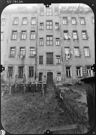Dresden-Neustadt, Bischofsweg 30. Wohnhaus (um 1895). Hoffront