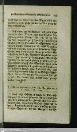 Holländer Gewerken wanken, Berathungen deshalb in Dresden