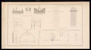 Finow-Kanal: Bl. 75: Freiarche beim Finow-Kanal: Ansichten, Schnitte, Details (aus: Bauausführungen des preußischen Staats, Bd. 1)