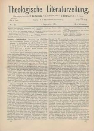 449-451 [Rezension] Schrader, Eberhard (Hrsg.), Keilinschriftliche Bibliothek. Sammlung von assyrischen und babylonischen Texten in Umschrift und Uebersetzung. 1. Bd