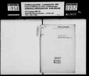 Pfälzer, Theodor, Fabrikant und Ernst Günzburger in Hemsbach und Amsterdam Käufer: Hans Buhl, Güterverwalter Ehefrau Else geb. Bauer in Hemsbach Lagerbuch-Nr. 2876 Hemsbach