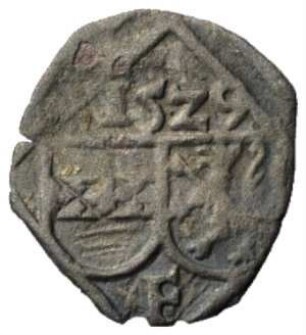 Fundmünze, Pfennig (einseitig), 1529