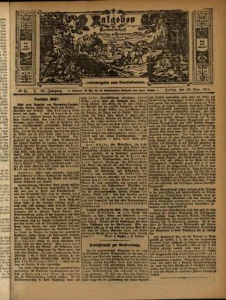 Ausgabe vom Sonntag, den 29. November 1914.