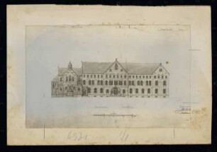 Herz-Jesu-Kloster, Fünfbrunnen (Cinqfontaines): Außenansicht