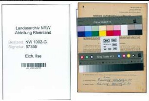 Entnazifizierung Ilse Eich, geb. 24.09.1891 ()