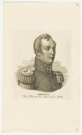 Bildnis des Heyden, Vice-Admiral der Russischen Flotte