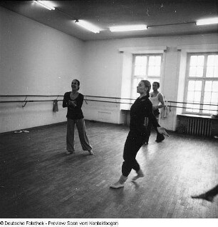 Palucca Schule, Palucca beim Unterrichten, Patricio Bunster beim Unterrichten, Tanzproben