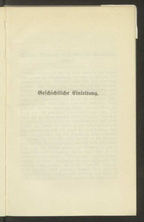 Geschichtliche Einleitung.