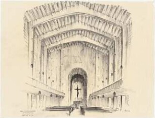 Evangelische Stadtkirche, Karlsruhe Wiederaufbau: Altar