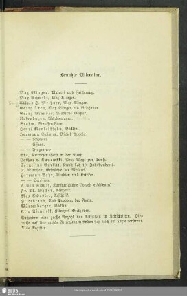 Benutzte Litteratur