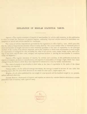Explanation of regular statistical tables