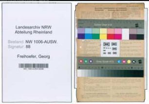 Entnazifizierung Georg Freihoefer , geb. 05.05.1910 (Ingenieur)