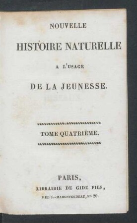 4: Nouvelle histoire naturelle