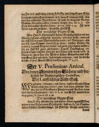 44-54, Der I. - XVI. auffrichtige Lehr-Satz