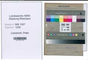 Entnazifizierung Peter Loevenich , geb. 25.05.1908 (Verw.Angestellter)