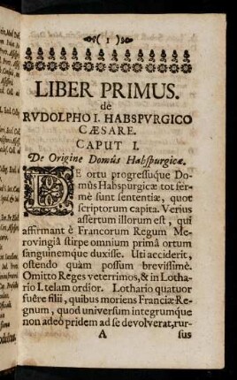 1-110, Liber Primus.
