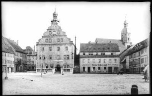 Dippoldiswalde. Markt und Rathaus
