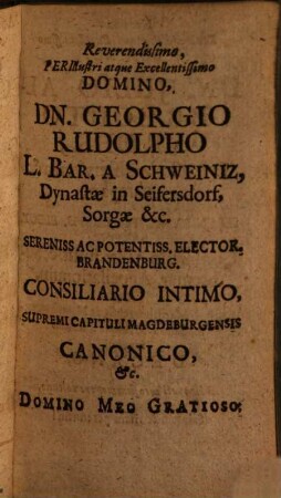 Summarium historiae Ecclesiasticae