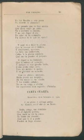 Carta cuarta