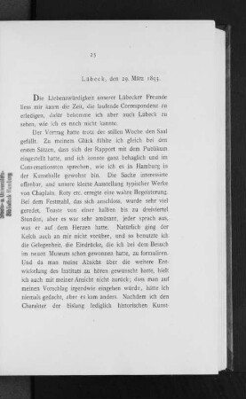 Lübeck, den 29. März 1893.