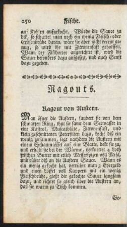 Ragouts.