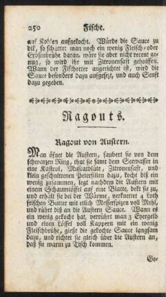 Ragouts.
