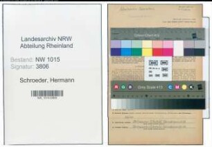 Entnazifizierung Hermann Schroeder , geb. 01.03.1887 (Konrektor)