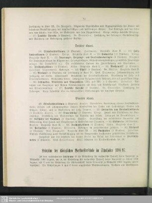 Lehrplan der Königlichen Werkmeisterschule