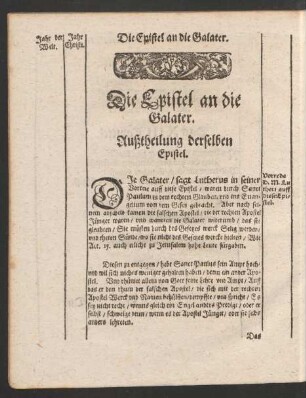 Die Epistel an die Galater.