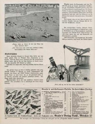 "Meine Liebe zu Ihnen ist wie das Meer bei Flut" "Kerl, paß up, wo du den Haken hinachst!"