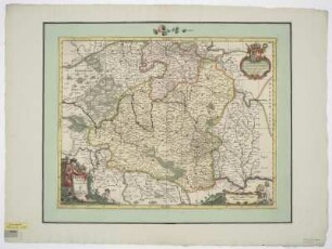 Karte vom Fränkischen Reichskreis, 1:620 000, Kupferstich, 1681