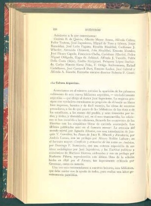 "La Cultura Argentina"