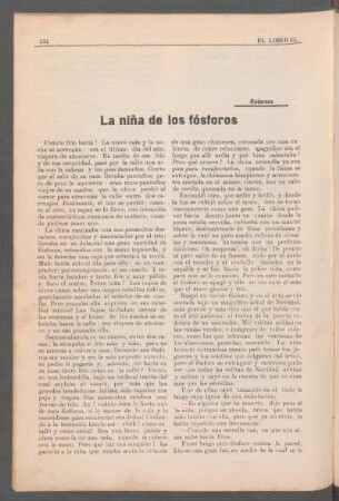 La niña de los fósforos : [Traducción]