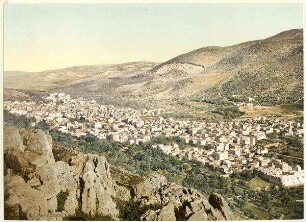 Naplouse. La Vallée de Naplouse Sichem. [Nablus, Tal]