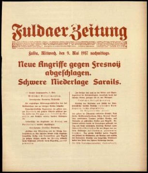 Ausgabe vom Mittwoch, den 09. Mai 1917.