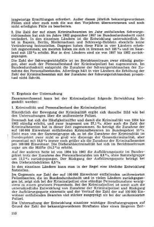 1. Kriminalität und Personalbestand der Kriminalpolizei