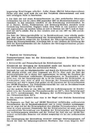 1. Kriminalität und Personalbestand der Kriminalpolizei