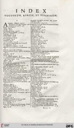 Index auctorum, rerum, et verborum
