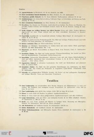 Textilien (Nr. 748-762)