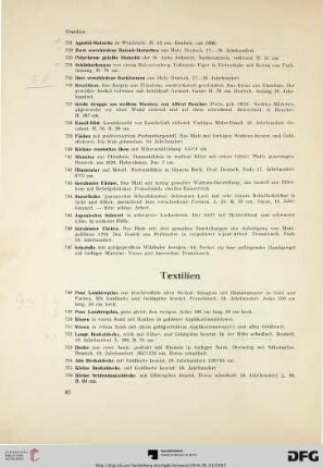 Textilien (Nr. 748-762)