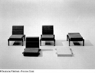 Konstruktionsteile für eine variable Sitzgruppe (1979)