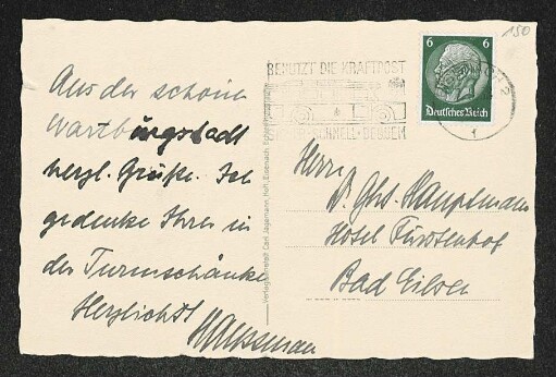 Brief von Hermann Haussmann an Gerhart Hauptmann