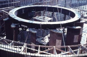 Turbinenmontage des Kraftwerks Marckolsheim