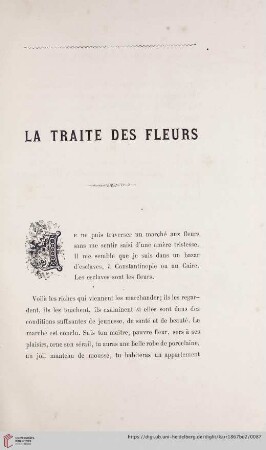 La Traite des Fleurs