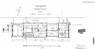 Ebersbach (Fils): Empfangsgebäude Grundriss Erdgeschoß