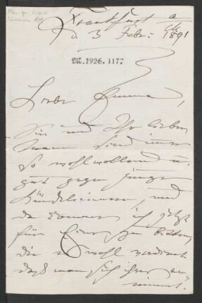 Brief an Emma Brandes : 03.02.1891
